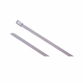 8-in Stainless Steel Cable Ties, 100lb