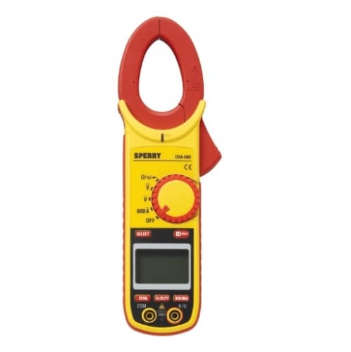 Sperry 600A Digital Clamp Meter, Auto Range, AC-Only