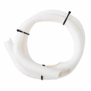 8-ft Split Flex Tube, .5-in Diameter, White