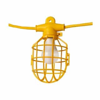 12W 50-ft 14/3 Plastic Temp String Light, 1100 lm, Yellow