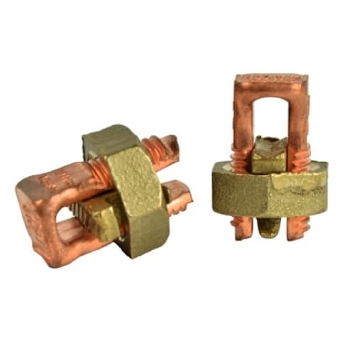 4 AWG Copper Split Bolt Connector, 2 Pack