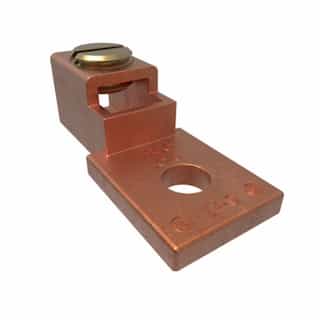 Mechanical Lug, Copper, 1 Conductor, 1 Hole, 1/4-in Bolt, 1/0-14 AWG