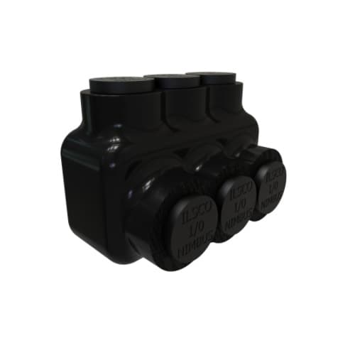 Insulated Multi-Tap Connector, Single Sided, 3 Ports, 1/0-14 AWG
