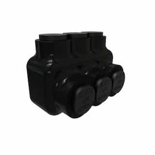 FTZ Industries Insulated Multi-Tap Connector, Single Sided, 3 Ports, 1/0-14 AWG
