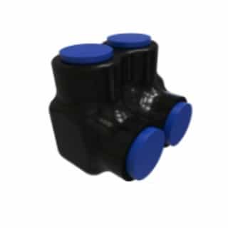 FTZ Industries Insulated Multi-Tap Connector, Single Sided, 3 Port, 250-6 kcmil, Flex