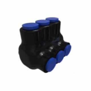 FTZ Industries Insulated Multi-Tap Connector, Single Sided, 3 Port, 600-4 kcmil, Flex
