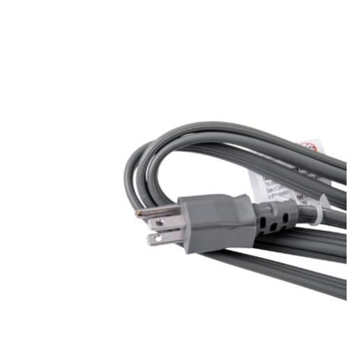 6 ft Grey Right Angle Garbage Disposal Power Supply Cord