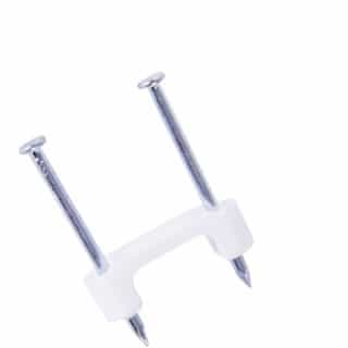 1/2 Cable Staple, White, 250 Pack