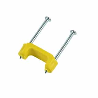 Gardner Bender 0.5-in Plastic Staple, Yellow