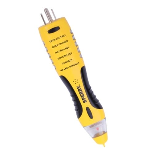 Sperry 2-in-1 Non-Contact Voltage & GCFI Outlet Tester
