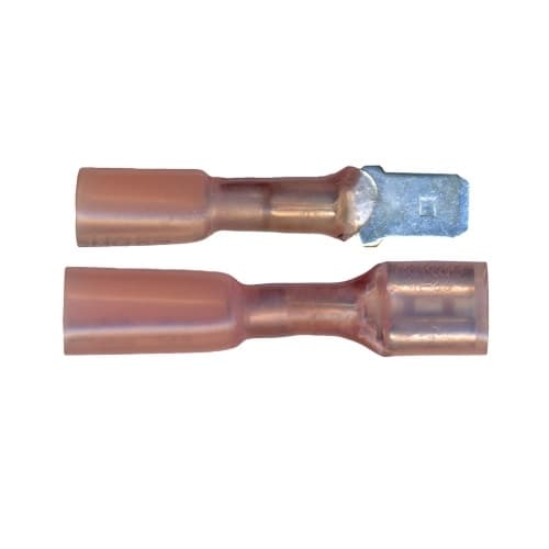 22-18 AWG Heat Shrink Male/Female Disconnects, Red