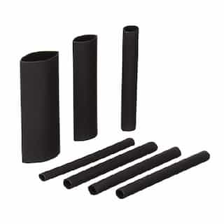 3-in Assorted Electrical Heatshrink Tubing, Black
