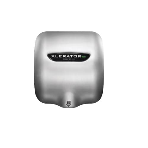 Excel Dryer Xlerator ECO Automatic Hand Dryer w/ HEPA Filter, Br. Stainless Steel