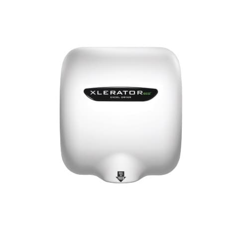 Xlerator ECO Automatic Hand Dryer w/ HEPA Filter, White Epoxy Painted