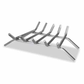 23-in 5-Bar Log Grate, 0.5-in Bar, Stainless Steel