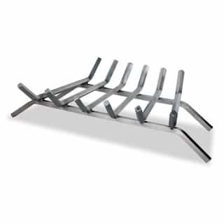 27-in 6-Bar Log Grate, 0.625-in Bar, Stainless Steel