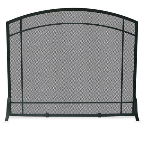 UniFlame Fireplace Screen, Mission Design, Wrought Iron, 1-Panel, Black