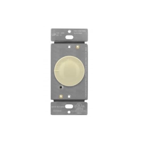 Enerlites Light Almond 3-Speed Rotary Fan Control