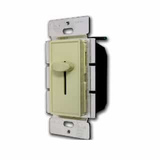 Ivory Colored Three-Way Incandescent Slide Dimmer Control