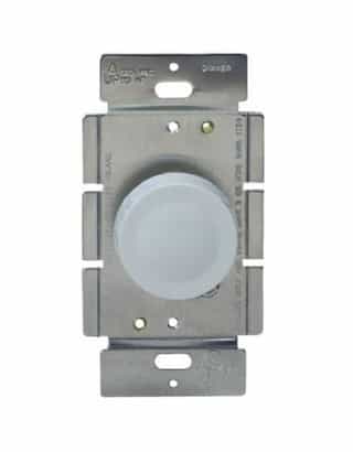 Almond Single Pole Incandescent Full Range Rotary Dimmer Control 