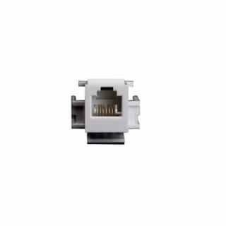 Ivory Category 6 Female Jack Audio/Video Connector