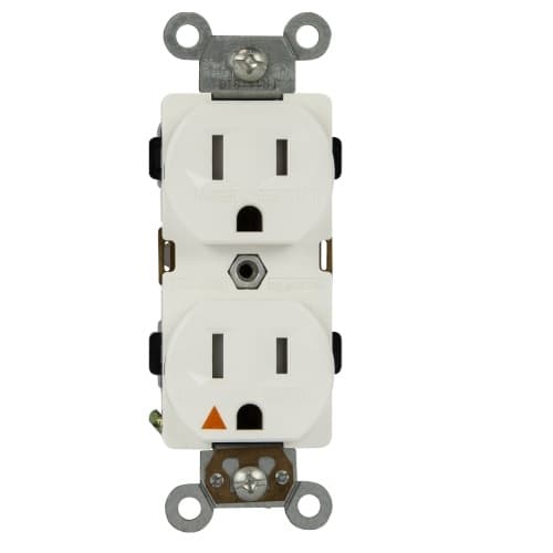 Ivory Isolated Ground Industrial Grade Tamper Resistant Duplex Receptacles
