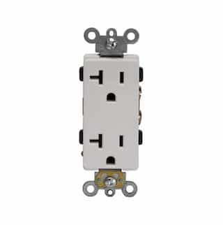 Almond Push-In and Side Wired Decorator Residential Grade 20A Receptacle