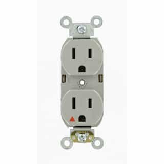 White Isolated Ground Industrial Grade 20A Duplex Receptacle