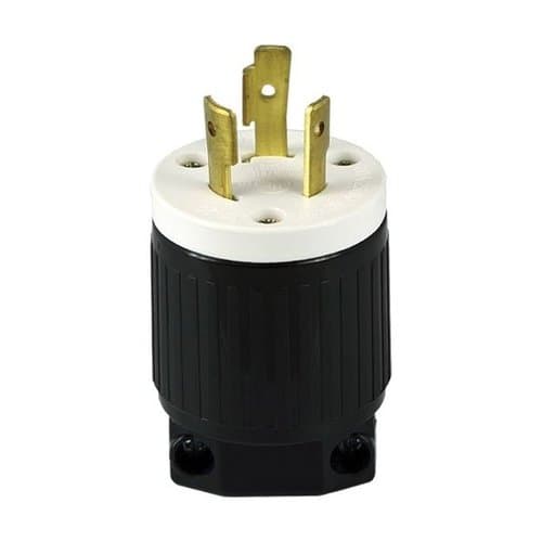 Enerlites Black Industrial Grade 20A Locking High Voltage Plug