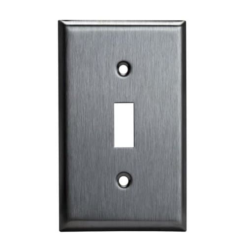 Enerlites Stainless Steel 1-Gang Toggle Switch Metal Wall Plate