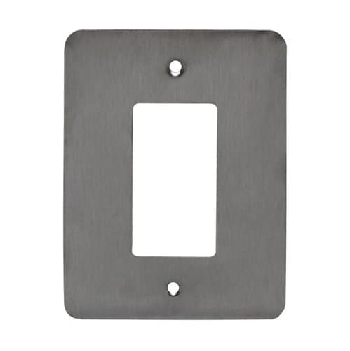 Over-Size Stainless Steel 1-Gang Decorator/GFCI Wall Plate