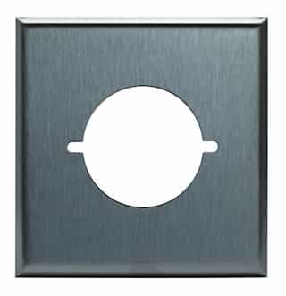 Stainless Steel 2.125" 1-Gang Power Outlet Wall Plate
