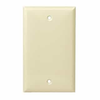 Almond Over-Size Thermoplastic 1-Gang Blank Wall Plate