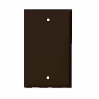 Brown Over-Size Thermoplastic 1-Gang Blank Wall Plate