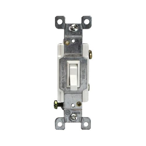 Enerlites Clear Single-Pole Lighted Push-In and Side Wired 15A Toggle Switches