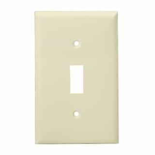Almond Colored 1-Gang Toggle Switch Plastic Wall Plates