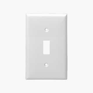 Enerlites Black Colored 1-Gang Toggle Switch Plastic Wall Plates