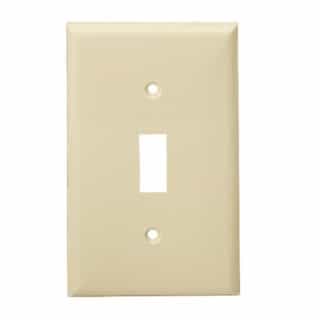 Ivory Colored 1-Gang Toggle Switch Plastic Wall Plates