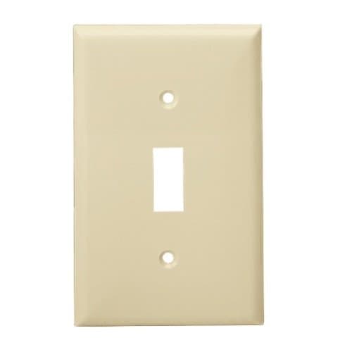 Enerlites Ivory Colored 1-Gang Toggle Switch Plastic Wall Plates
