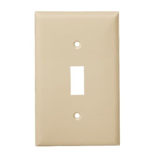 Light Almond 1-Gang Toggle Switch Plastic Wall Plates