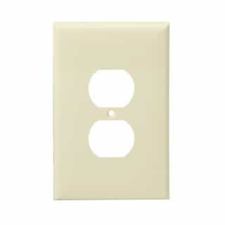 Almond 1-Gang Over-Size Duplex Receptacle Plastic Wall Plates