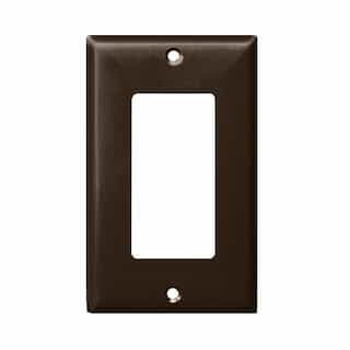 Black 1-Gang Over-Size Decorator/GFCI Plastic Wall plates