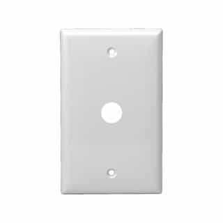 Brown Colored 1-Gang Phone/Cable 0.625" Outlet Wall Plate