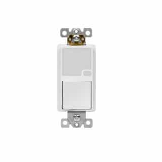 Decorator Switch w/ LED Guide Light, Single-Pole, 15A, 125V, White