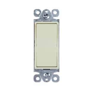 Light Almond Residential Grade AC Quiet Single Pole 15A Decorator Switch