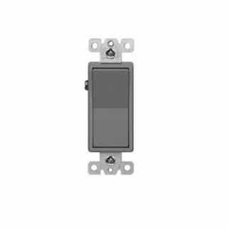 Enerlites Commercial Decorator Switch, Single-Pole, 20A, 120V-277V, Gray