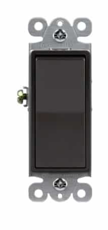 Enerlites Premium Decorator Switch, 3-Way, 15A, 120V-277V, Dark Bronze