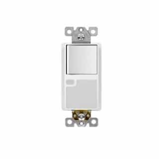 Enerlites Decorator Switch w/ LED Guide Light, 3-Way, 15A, 125V, White