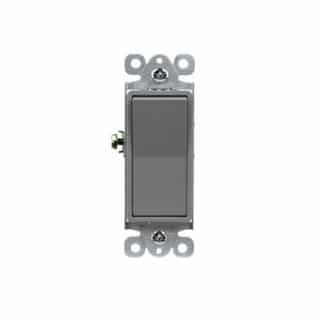 Enerlites Quiet Premium Decorator Switch, 3-Way, 15A, 120V-277V, Gray