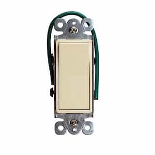 Ivory Residential Grade AC Quiet Decorator Four-Way Paddle Switch 